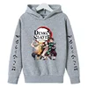 Kids Demon Slayer Hoodie + Pant Set | Boys & Girls Anime Pullover Sweatshirt 6
