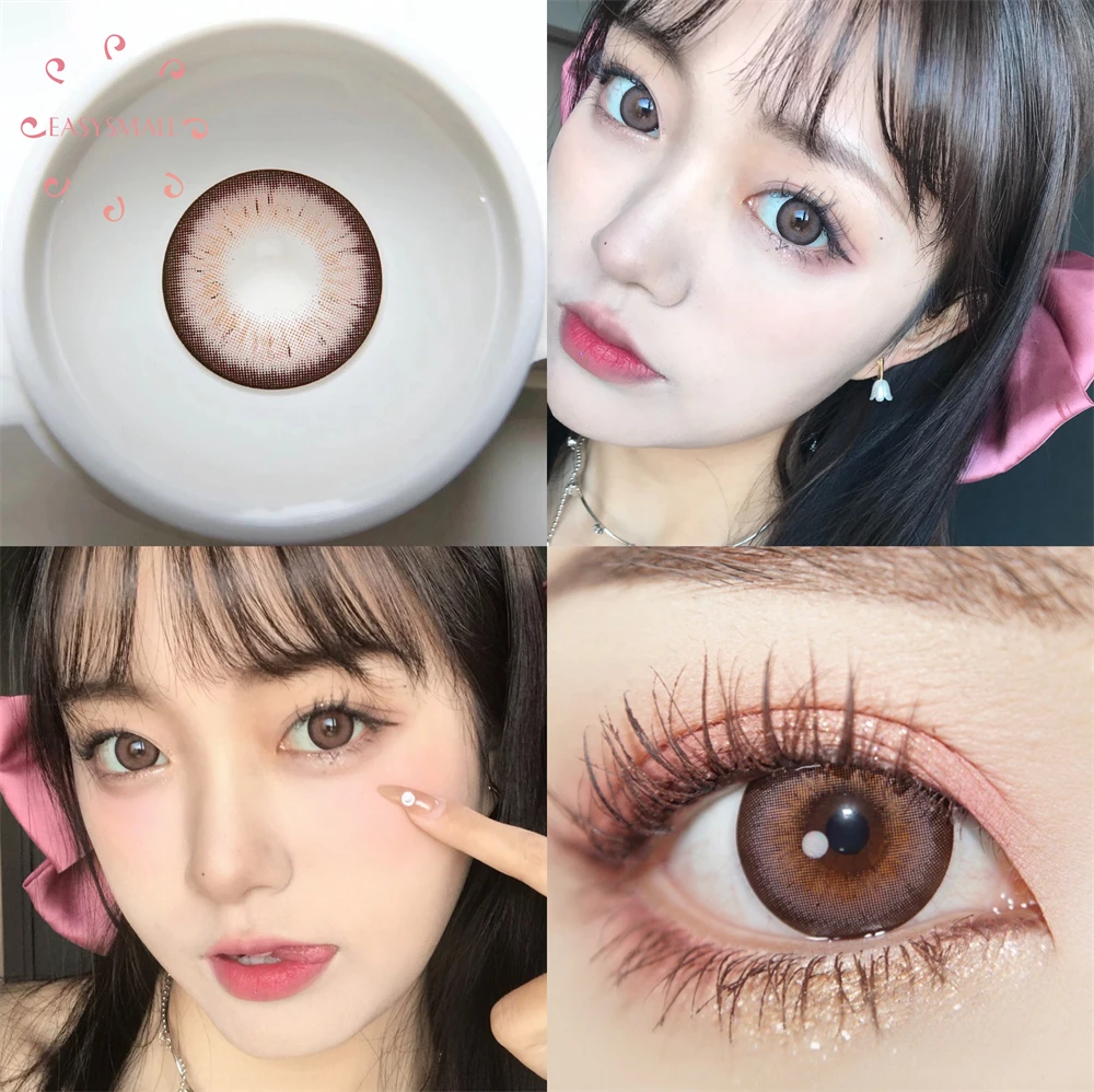 

coco pink Natural Color Lens Eyes Yearly Color Contact Lenses For Eyes big Beauty pupil Contact Lens Eye Cosmetic