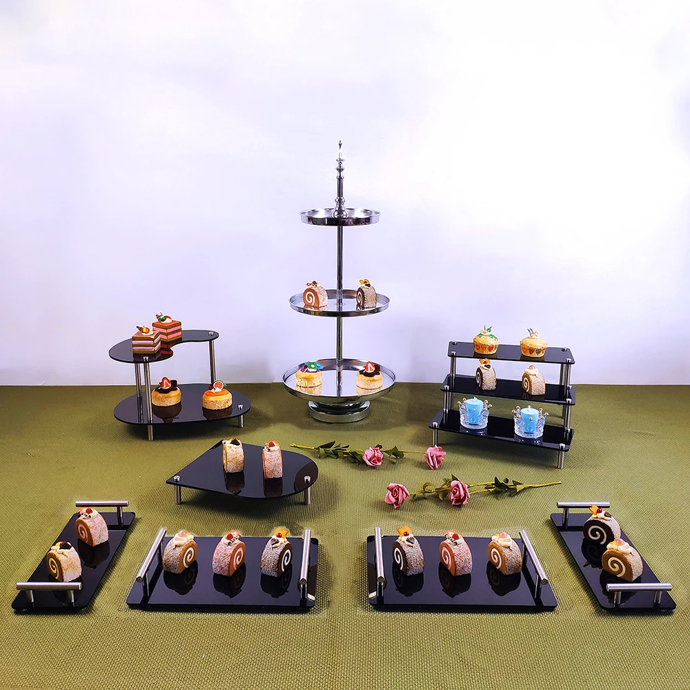 

6-10 шт., подставка для торта, металлическая и акриловая