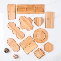 Wooden Soap Dispenser Tray Multi Bamboo Multi Shape Wooden Holder Pot Tray Home Decor Garden Supplies  Photography Props Coaster 1