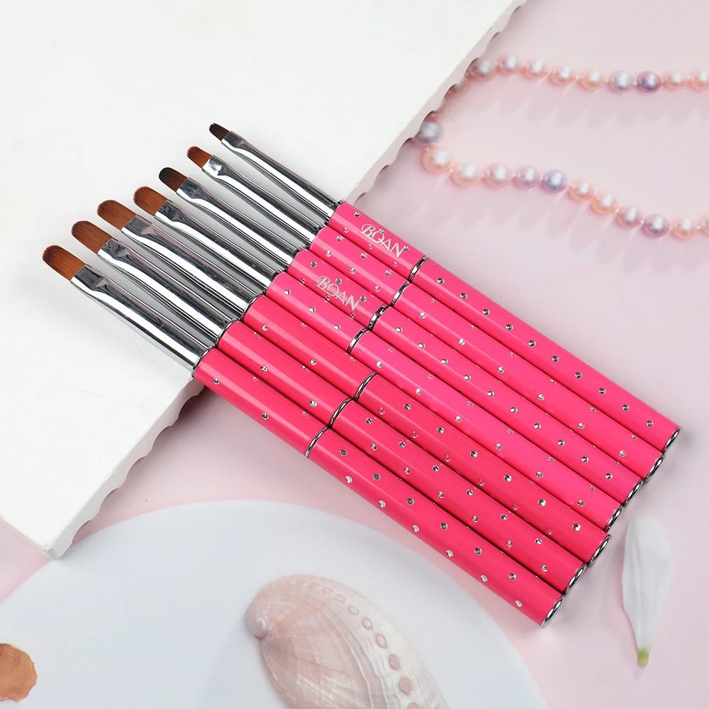 ANGNYA Nail Brush Oval Nail Art Brush For Manicure Pattern Phototherapy Acrylic UV Gel Extension Builder Drawing Painting Pen 5