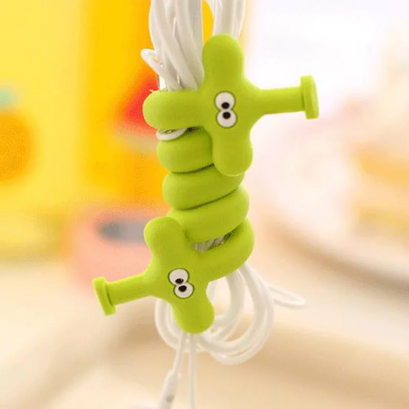 Cable Organizer Kawaii Cartoon Animal Cord Winder Storage