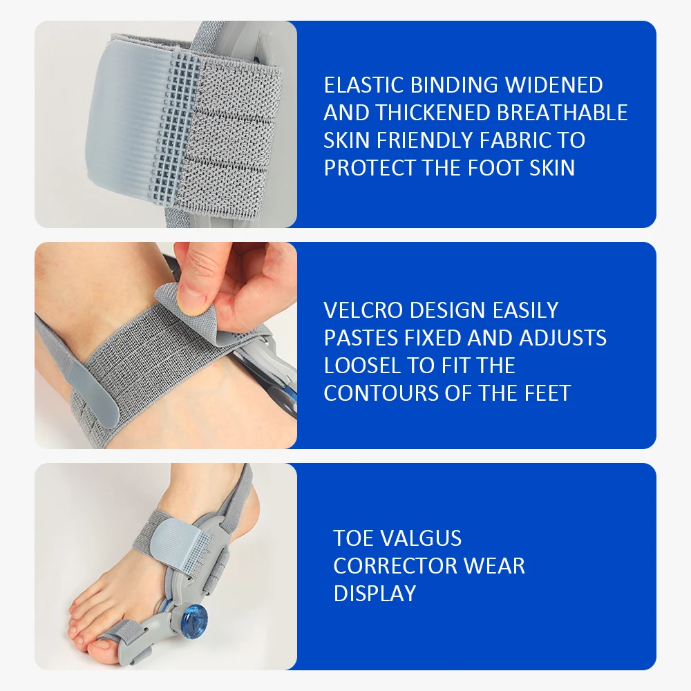 Adjustable Rotatable Toe Orthotic for Women and Men Day Night Left & Right Feet