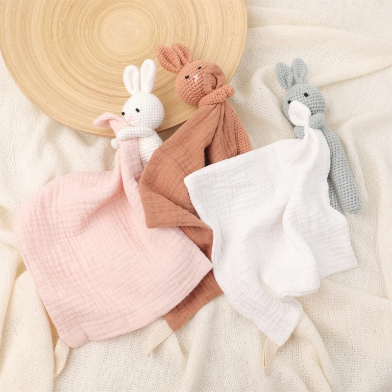 Calming Baby Sleep Cloth Soft Infant Soothing Small Blanket Breathable Comforter for Toddlers Lovely Companion A2UB
