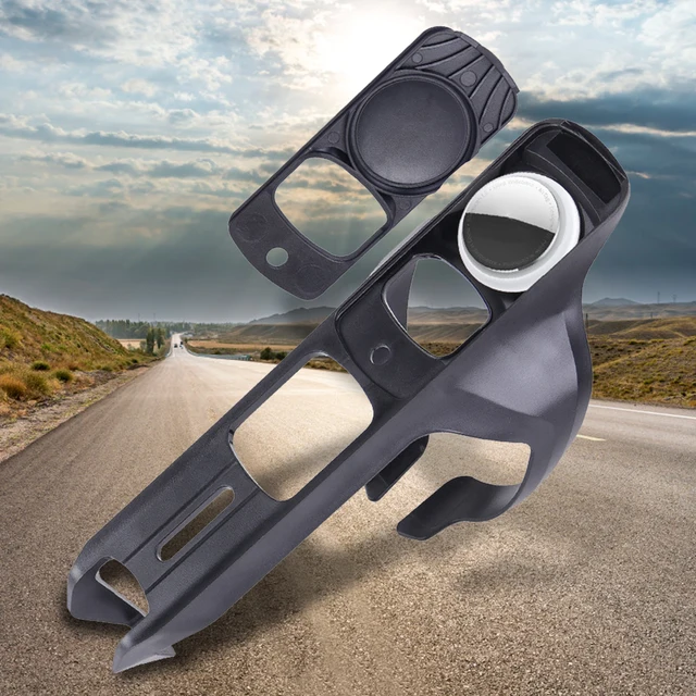 Bike Water Cup Holder Anti-Theft Bicycle Water Bottle Cage Scratch-Proof Anti-Lost Protective Bottle Holder for Apple AirTag 2