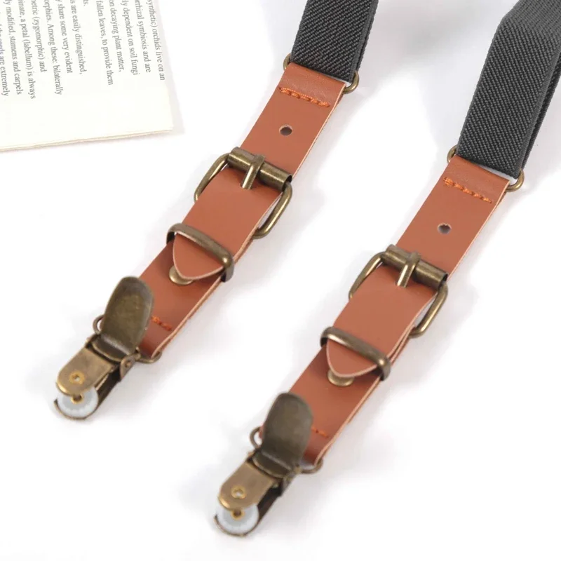 New Kids Suspenders Tuxedo Y-back 3 Clips Adjustable Elastic Trouser Braces Children Boys Girls Wedding Party Event Accessories