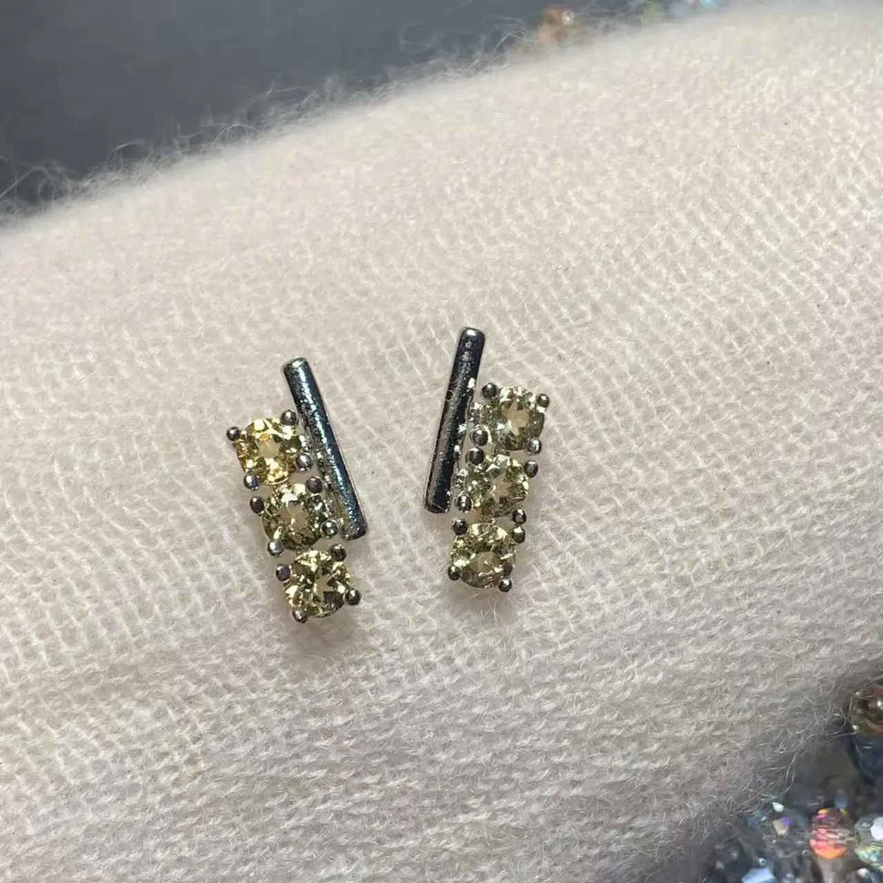 Natural Citrine Stud Earrings For Women Real 925 Sterling Silver Vintage Femme Gift Prevent Allergy Fine Jewelry Stone