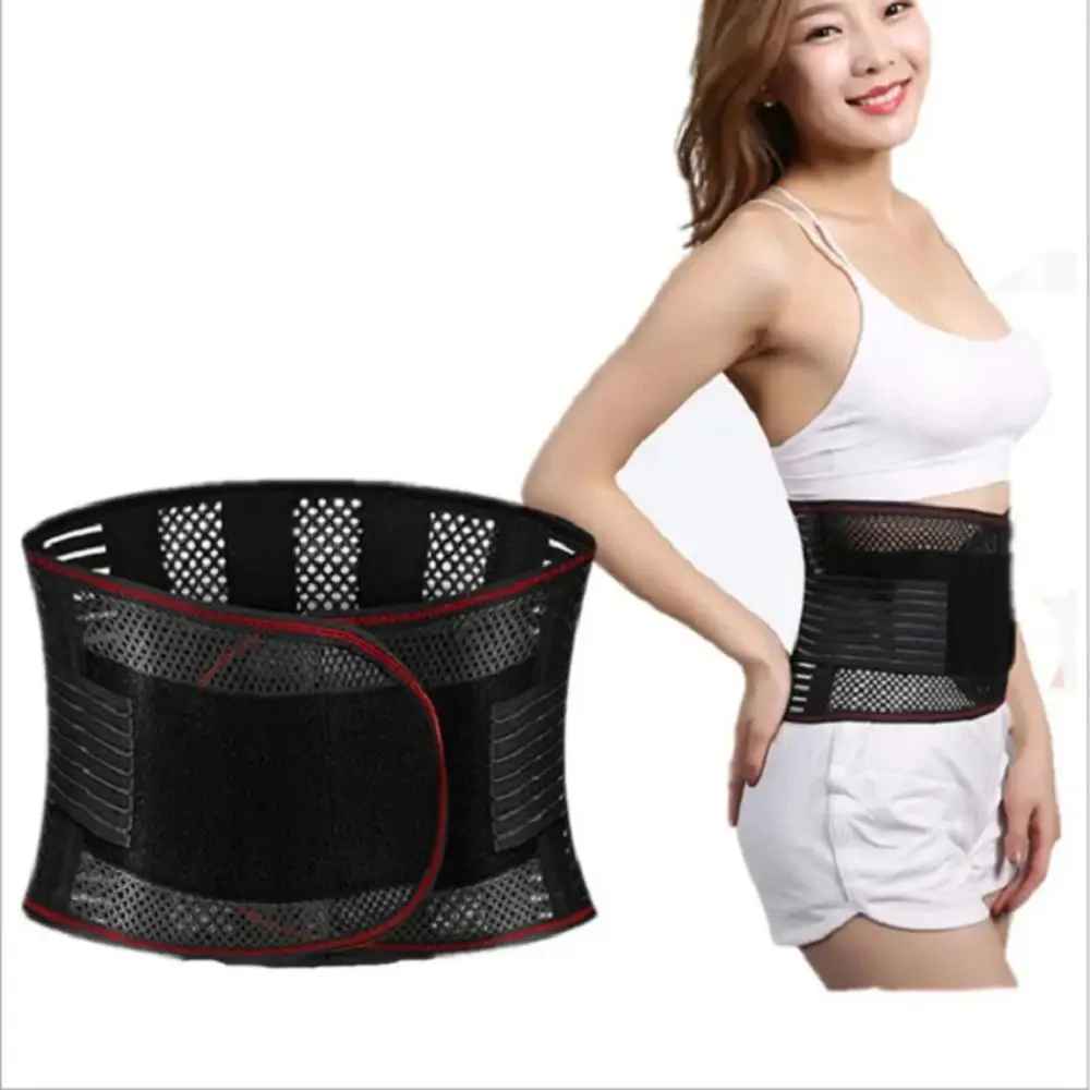 새로운 나일론 허리 트레이너 벨트 통기성 좋은 타이트 서포트 척추 지지 벨트 ..