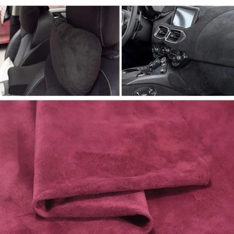 200x150cm Self-Adhesive Suede Leather Fabric – Synthetic Patch for Car Interiors & Crafts 2