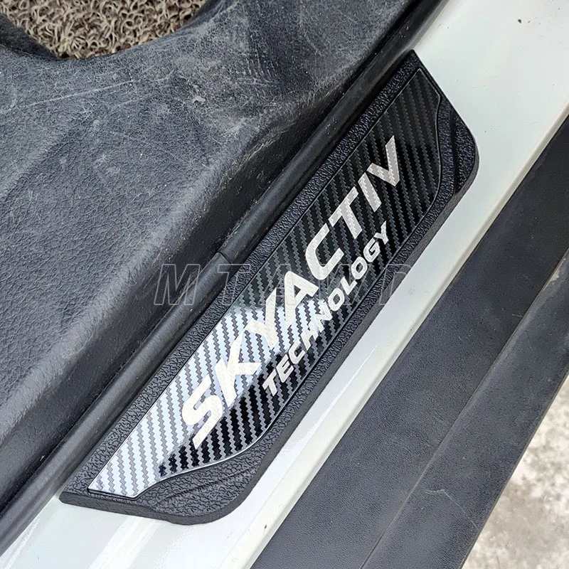 Protections De Seuil En Acier Inoxydable Pour Mazda 6 Estate III (2018-2024) - 4 Pièces Antirrayures, Antidérapantes