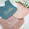 Personalized Embroidered Bib, Customized Baby Embroidered Name, Baby Baptism Gift, Birthday Gift, saliva bib 1