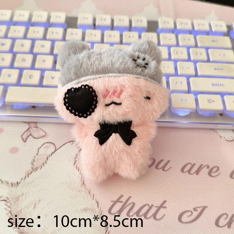 Adorable Fluffy Cat Plush Keychain - Soft Cartoon Pendant