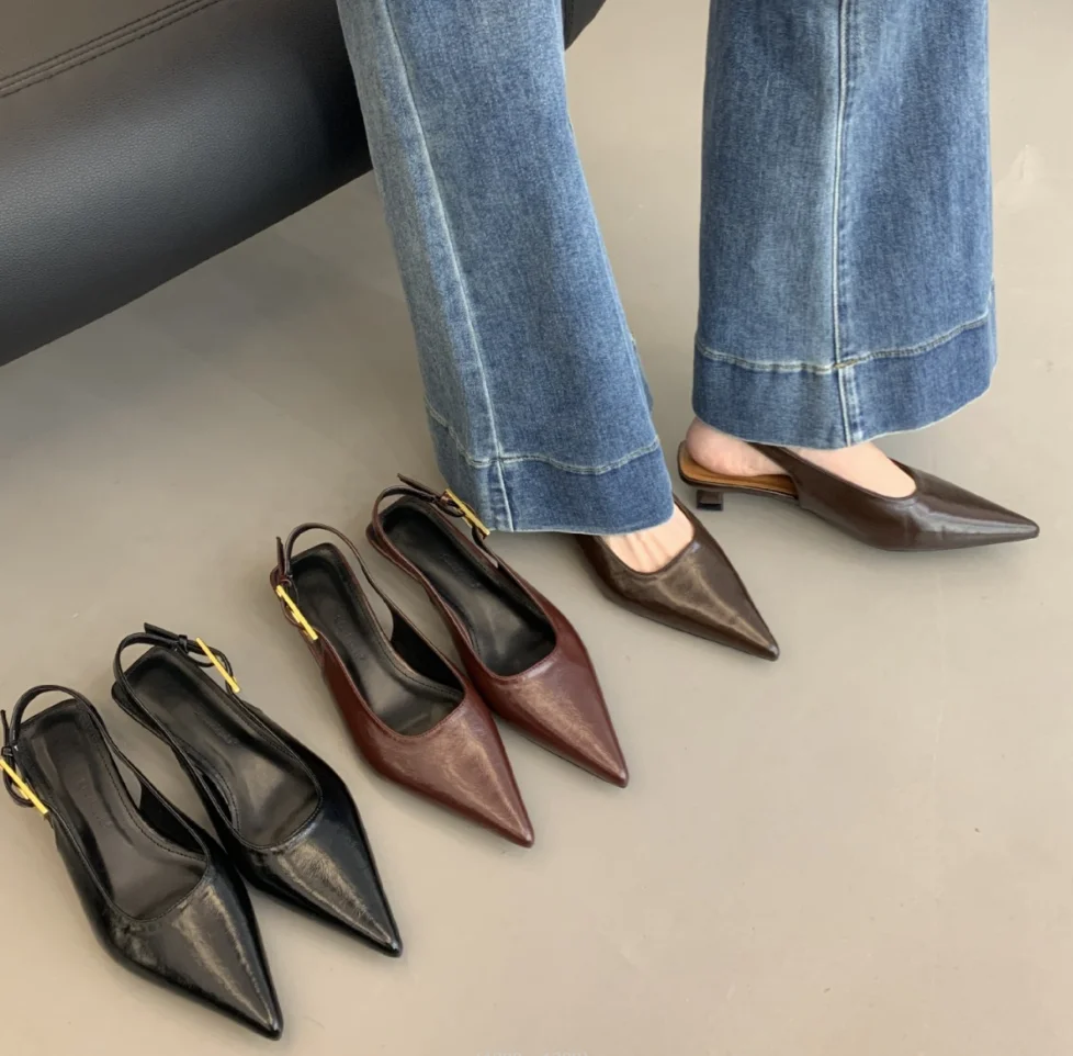 Natalia Slingback Mule detail