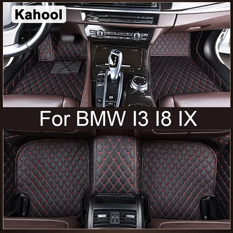 KAHOOL Car Floor Mats For BMW i3 IX IX3 i8 Foot Coche Accessories Auto
