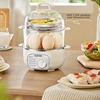 220V Electric Egg Boiler Home Automatic 2 Layers Food Steamer for Breakfast Steaming Cooking Machine 1