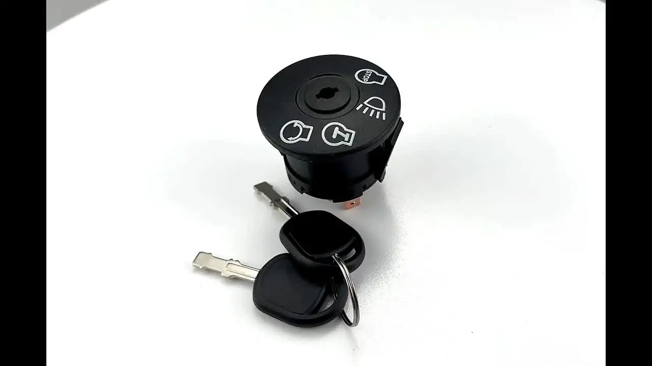 Interrupteur D'allumage Magnétique Pour Tondeuse Autoportée - Compatible Murray, Bolens - 12V, 2 Clés Incluses