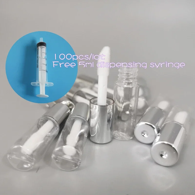 Telooco 20 Stück Lipgloss Tubes - Nachfüllbare Mini Lippenstift Behälter 1.2ml | Transparent & Mit Zauberstab