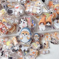 Shark Cat Acrylic Patch UV Printing Thickened Double Layer Double Transparent Tablet Handmade Diy Cute Accessories Wholesale