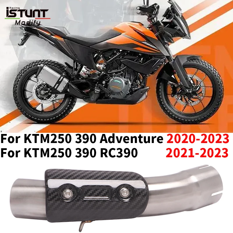 

Slip On For KTM DUKE 250 390 RC390 KTM250 KTM390 Adventure ADV 2020 2021 2022 2023 Motorcycle Exhaust Espace Moto Mid Link Pipe