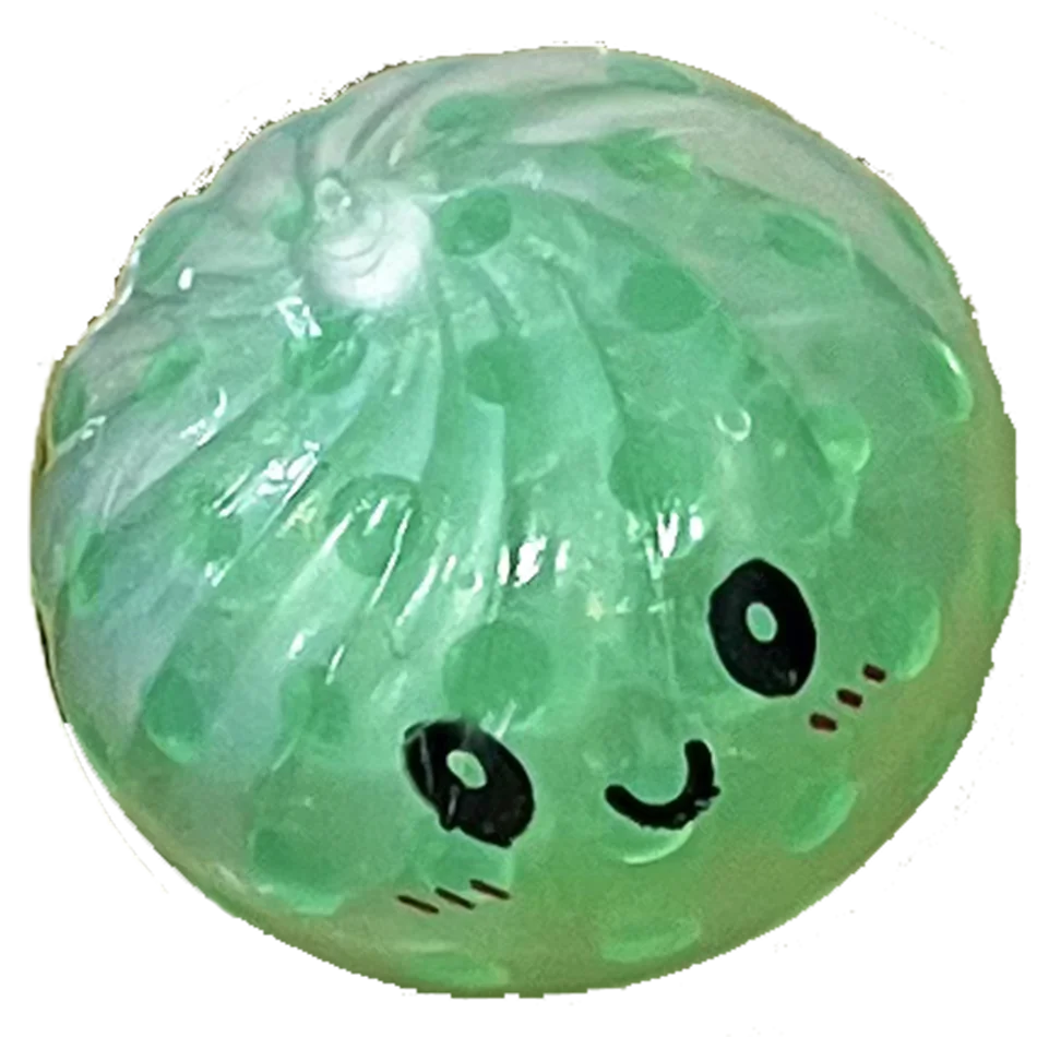 Vibrant Mini Glitter Dumpling Squishy Stress Relief Toy Set