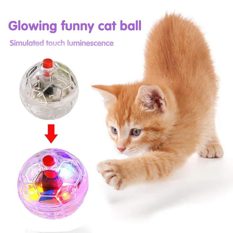 1pcs Interactive Cat Ball Toy Flash Paranormal Equipment Ghost Toy Up