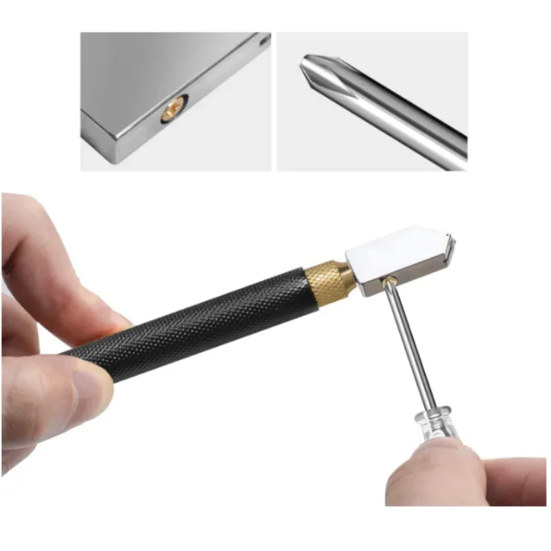 5pcs Durable Glass Tile Cutter Lightweight Pencil Style Mirror Cutter; Breaking Hand Tools for Glazed Tiles Mirror Glass DIY 3