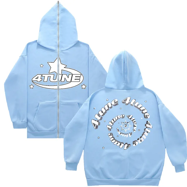 Hoodies Estampados com Letras de Estrelas: O Essencial da Moda Urbana