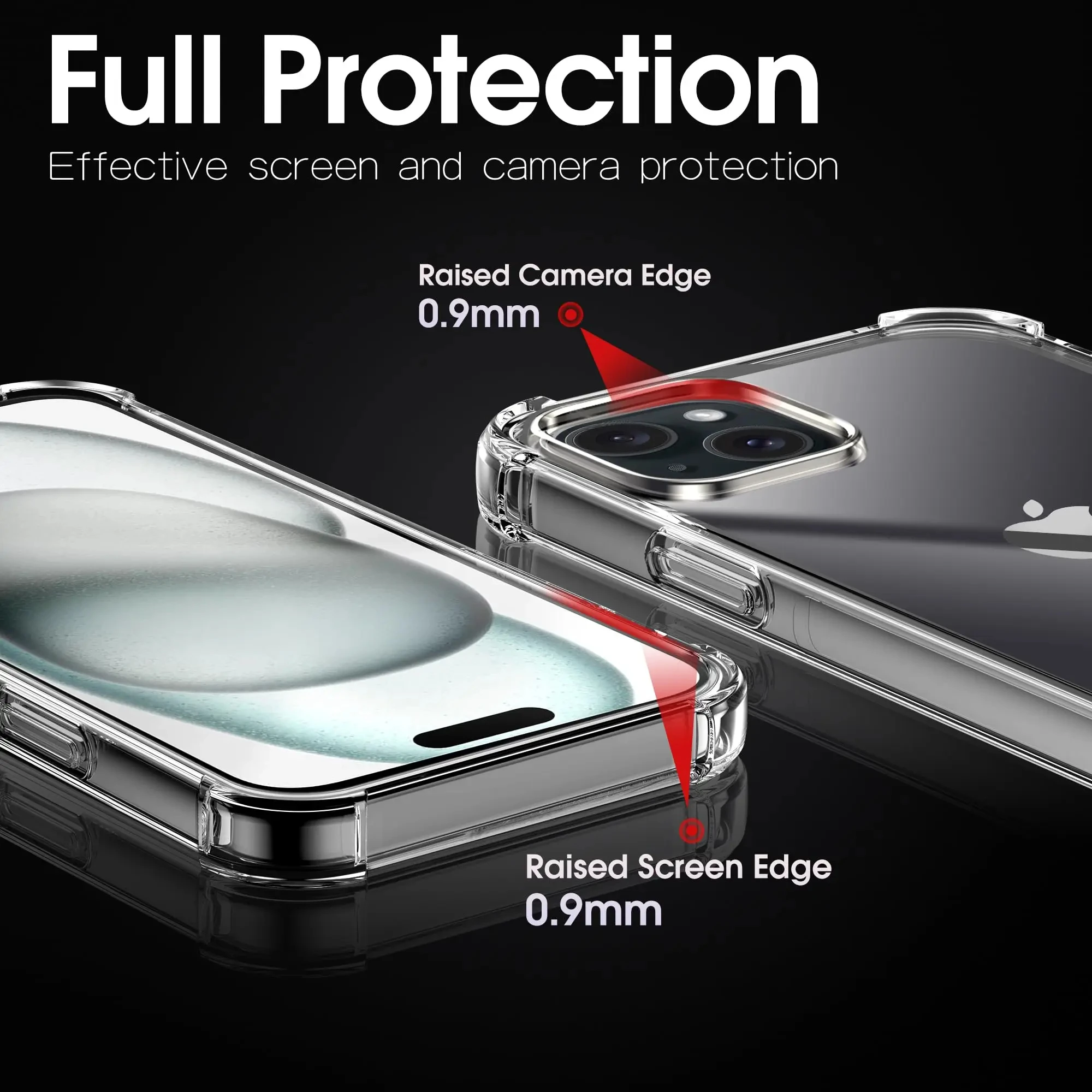 Shockproof Transparent Silicone Phone Case - Clear Protective Accessory