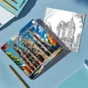 Adult Picture Book 24 pages Beautiful Architecture Coloring Book can relax and relieve stress Graffiti Painting Drawing 5