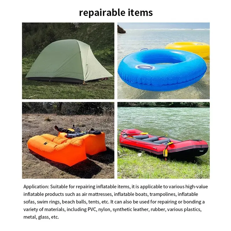 Outdoor Camping Tent Repair Tape Waterproof TPU Sticker Transparent for Inflatable Product Raincoat Tent Swim Rings Repair Patch