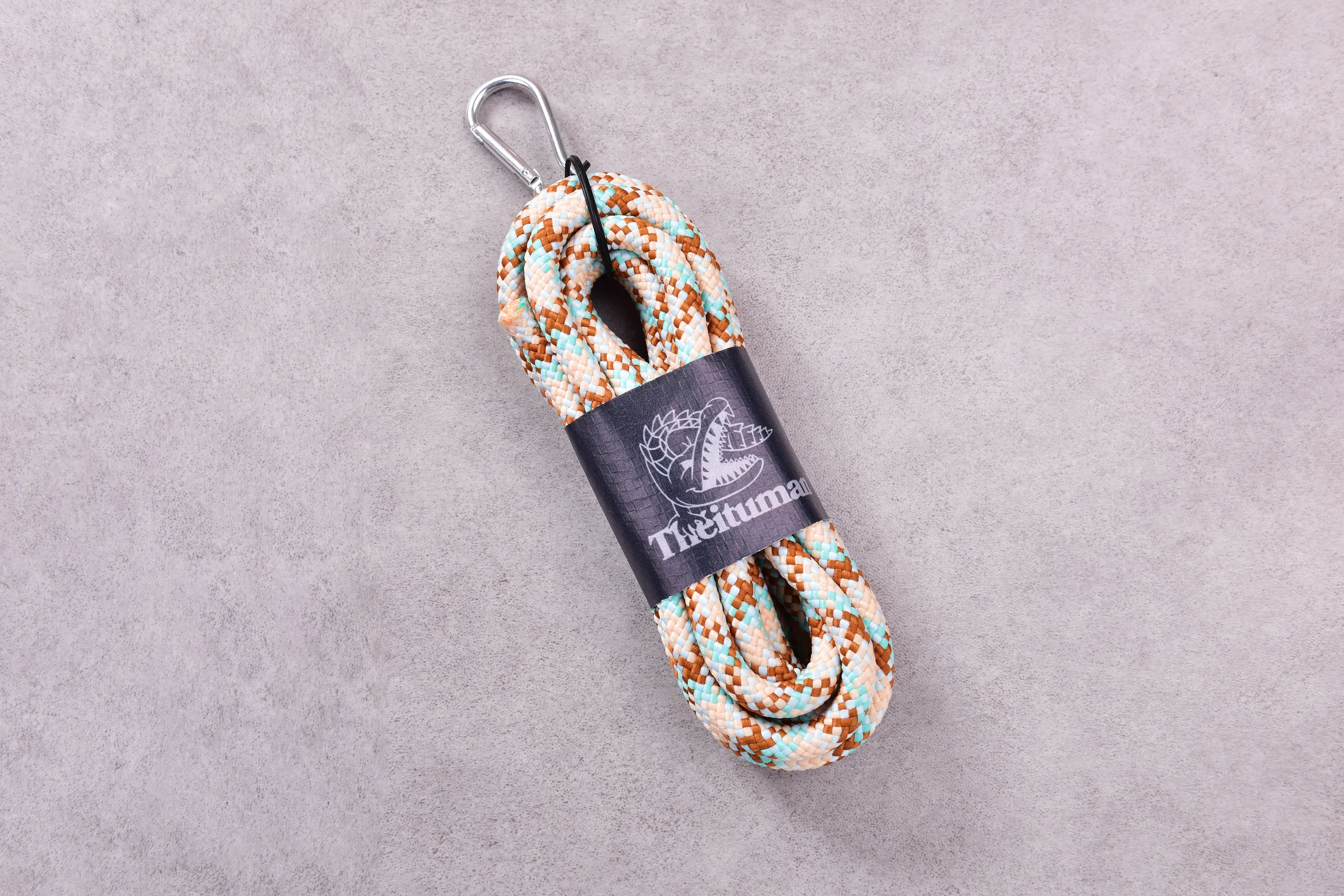 Vibrant Multicolored 8mm Polyester Braided Paracord - 3 Meters, Perfect for Pet Leashes and Safety Ropes