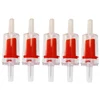 5PCS/1pack Red Clear Air Check Valve - Non-Return One Way Check Valve For Aquarium Air Pump Fish Tank Aerator 1