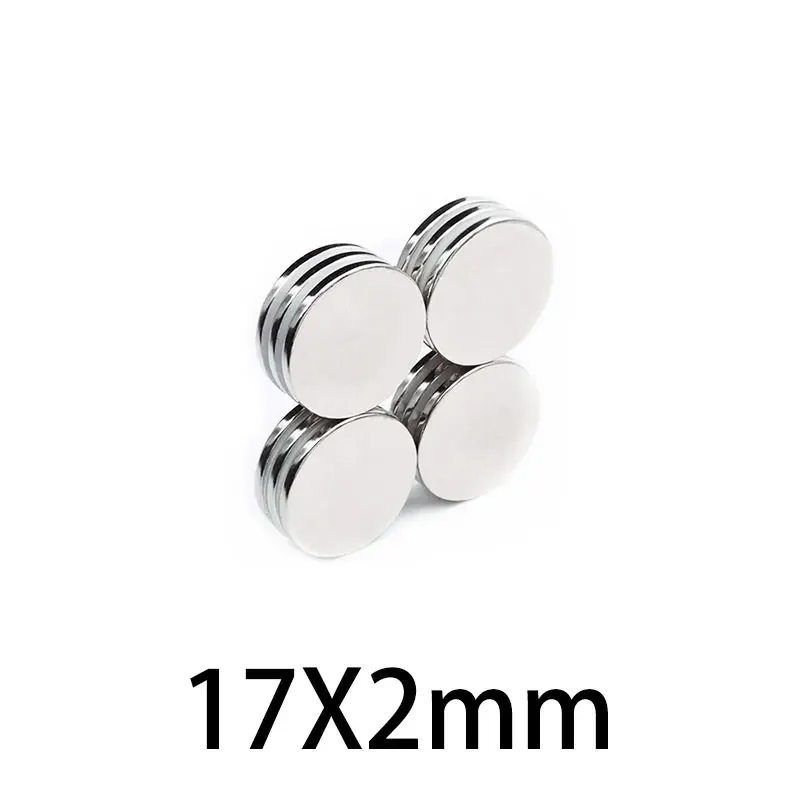 

10/20/50/100PCS 17x2mm Super Strong Round Disc Shape Rare Earth Neodymium N35 Magnets 17mm x 2mm 17*2mm Fridge Magnets