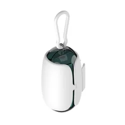 Eco - Friendly Biodegradable Pet Waste Bags with Secure Hook Loop Dispenser (White)