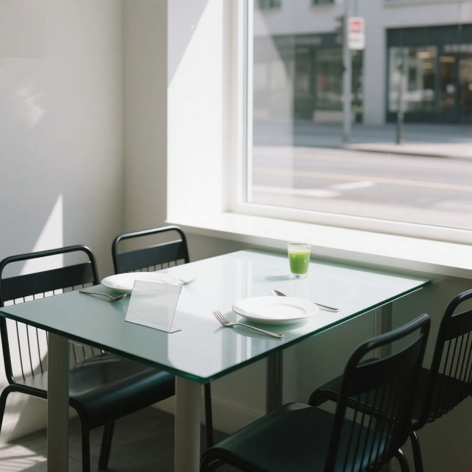 20개 아크릴 사인 홀더 사무실 레스토랑 소매점 가격표 라벨용 투명 L자형 디스플레이 스탠드 4.72x3.14인치