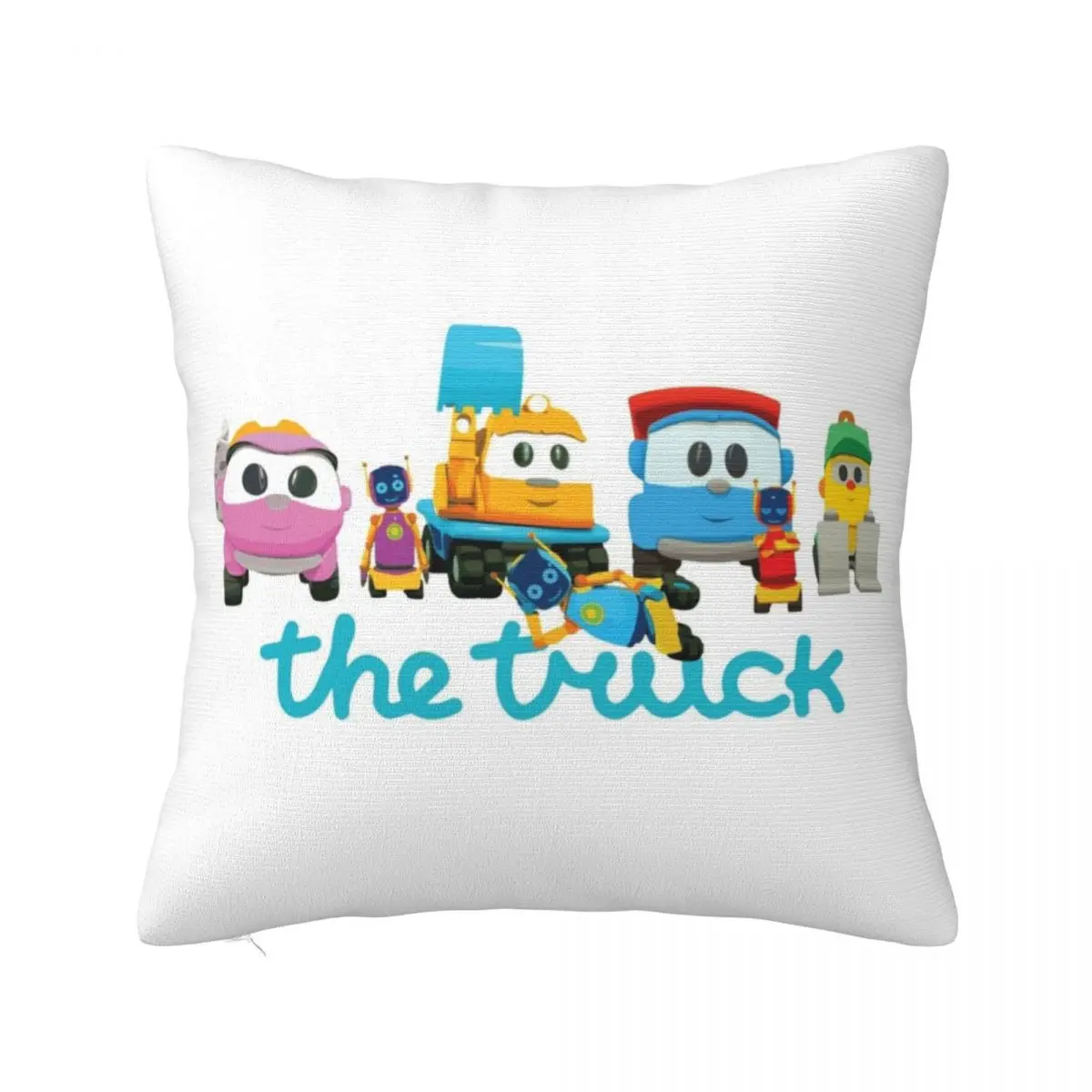 

LEO the truck, LIFTY, SCOPP, ROBOTS & LEA custom landscape order Throw Pillow Pillow Decor Sofa Decorative Covers