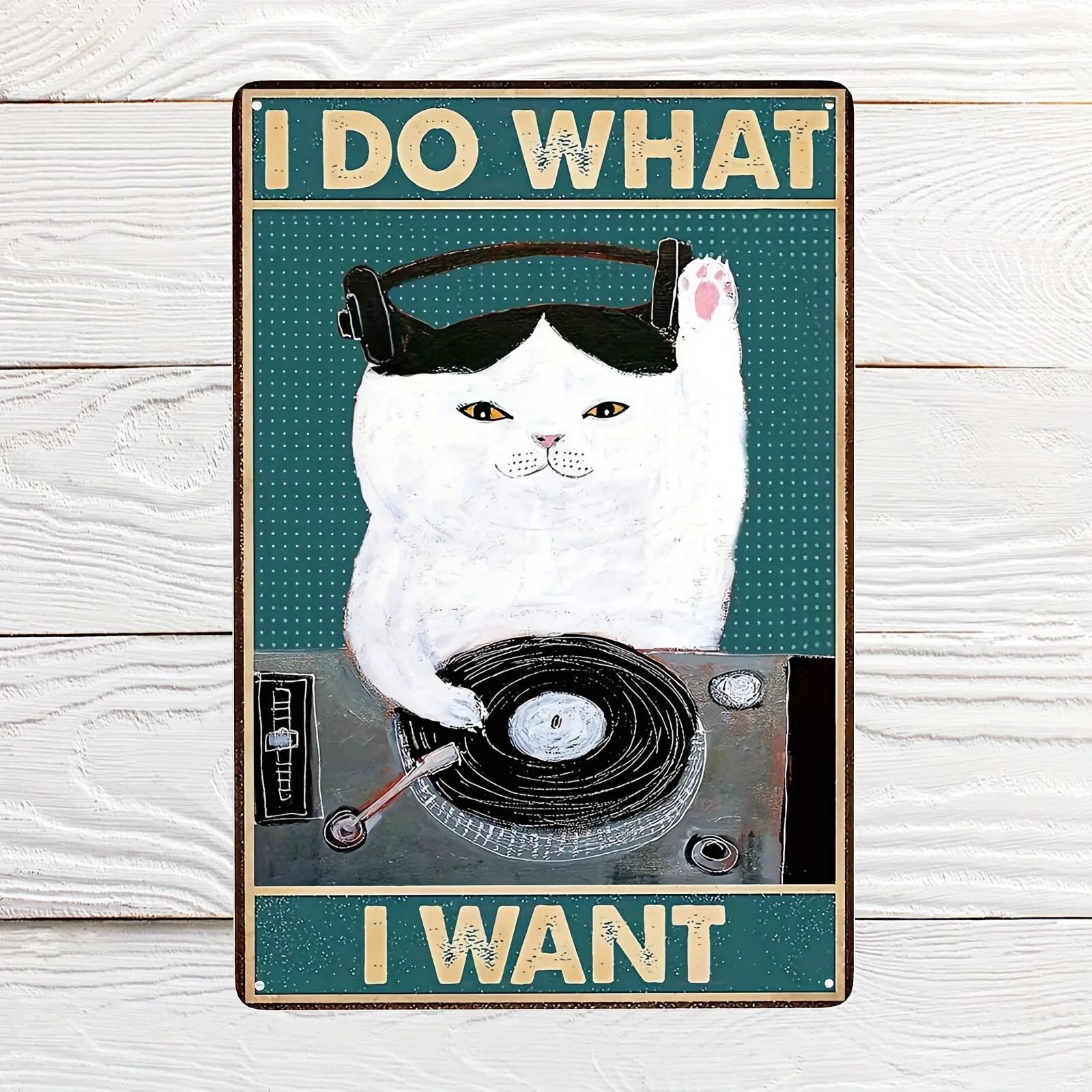 

Вывеска в стиле ретро с котами и черной кошкой, винтажная алюминиевая вывеска для домашнего декора, декор для комнаты, винтажный Декор