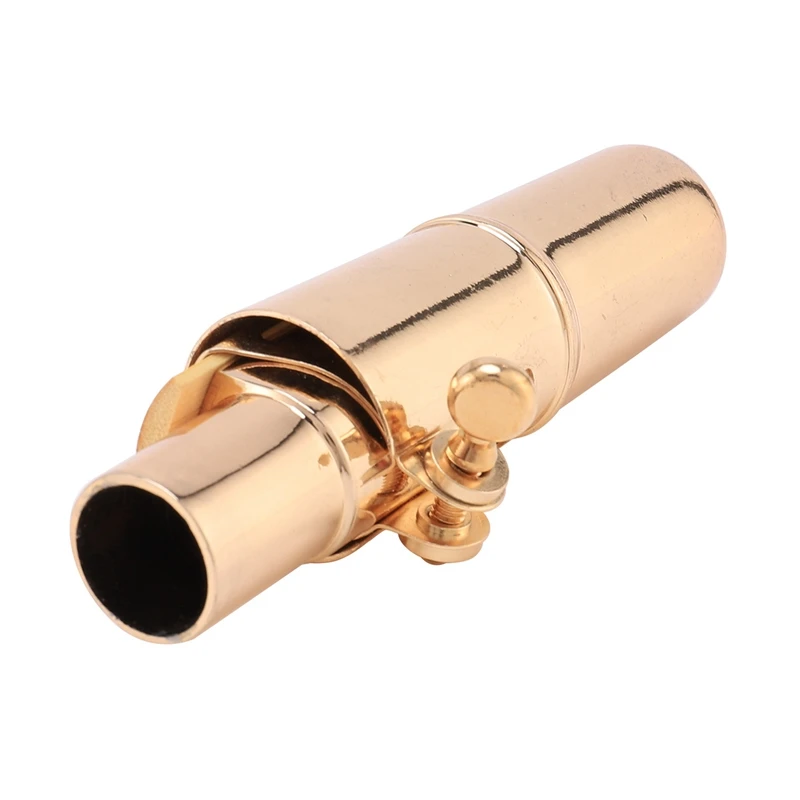 ABJV 2X Golden Alto Sax Saxophone Mouthpiece With Cap And Ligature Musical Instruments Parts