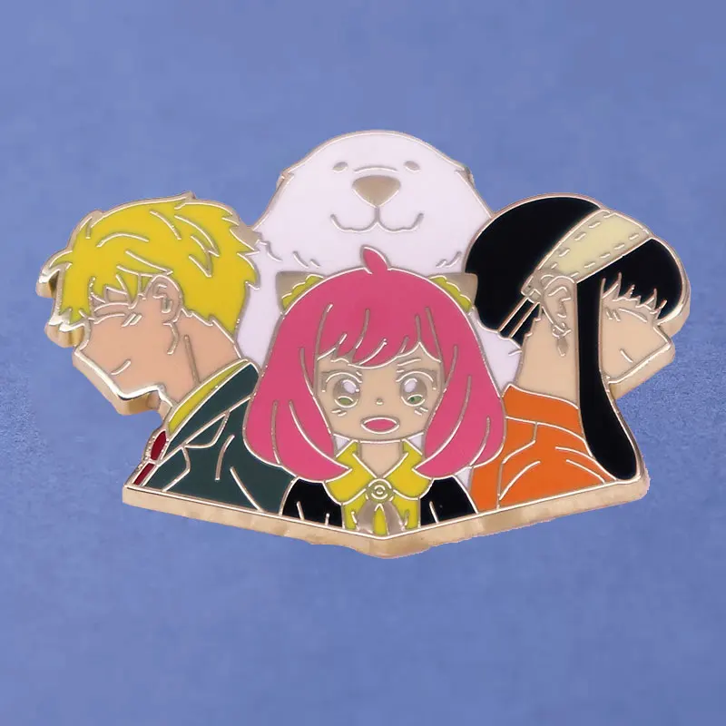 

SPY×FAMILY аниме девочка лацкан булавки рюкзак Джинсы женские модные ювелирные изделия подарки эмалированная брошь