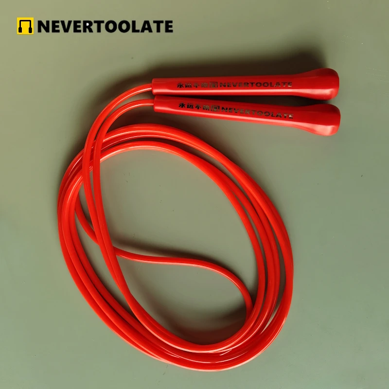 

ALLOY ROPE （TPU MIXED PVC ANTI COLD）5.3mm 3.2 meters ABS handle skip jump rope for winter cold low temperature new and robust