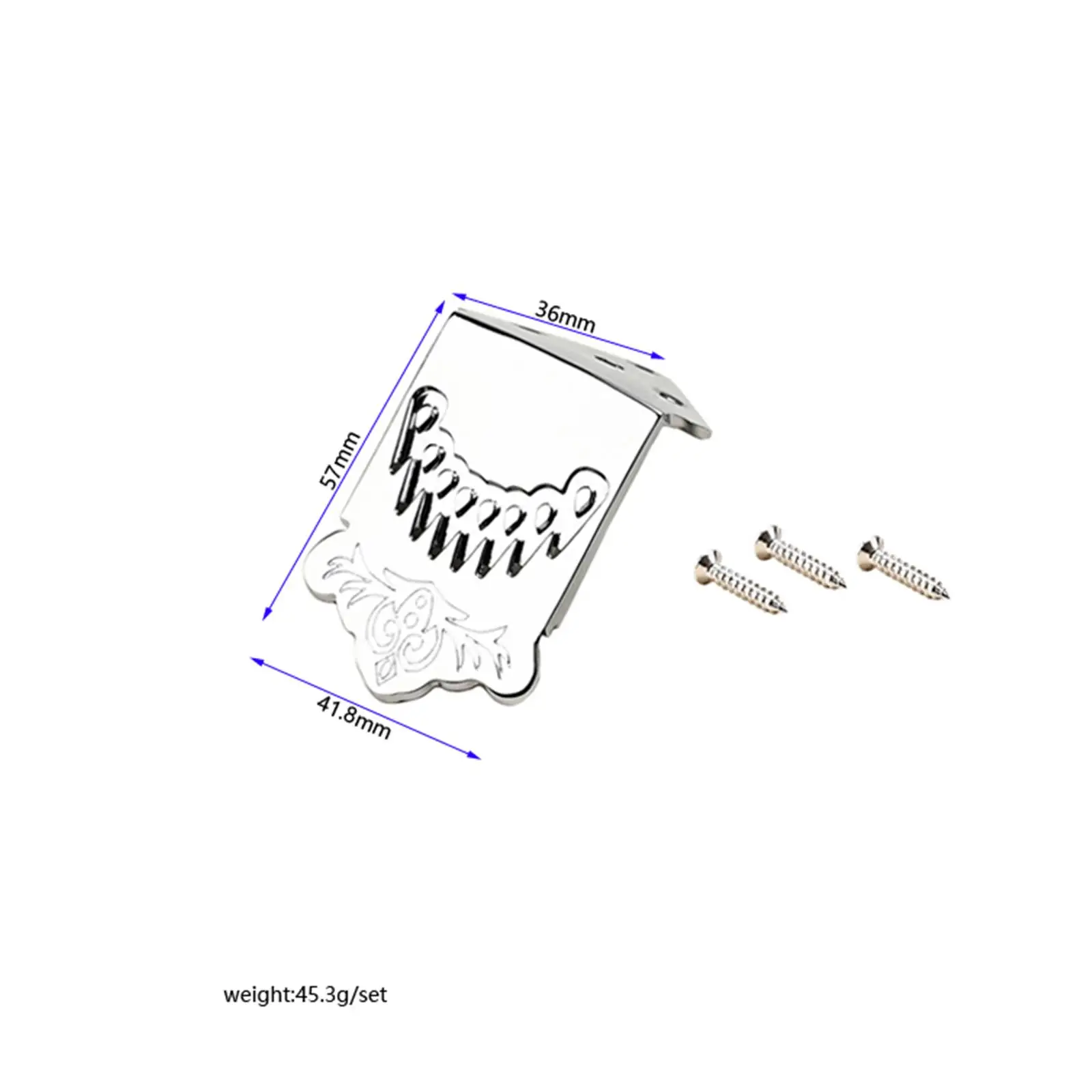 Mandolin Tailpiece Parts 8 String Direct Replaces for Guitar Parts With 3 Mounting Screws