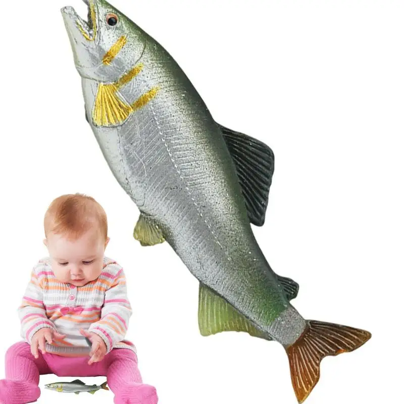 

Simulated Tuna Red Snapper Salmon Marine Life Animals Figurines Model For Collection Educational Toy Ocean Animals Figures