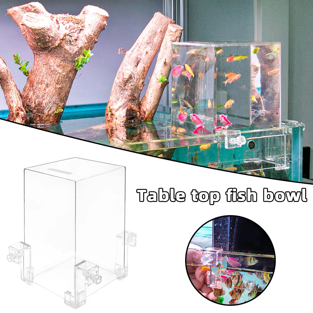Clear Aerial Aquarium Extender Universal Fish Tank Decorative Accessories For Home