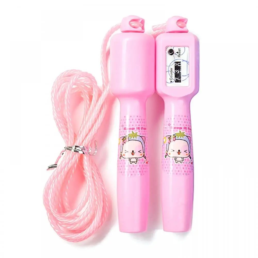 Jump Rope Adjustable Rope Cartoon Counting Kindergarten Kids Body Building Skipping