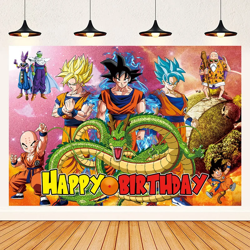 Party Decorations Dragoned Balls Z Birthday Party Balloons Anime Theme Tableware Plate Napkins Balloon Deco Supplies Baby Shower Boys