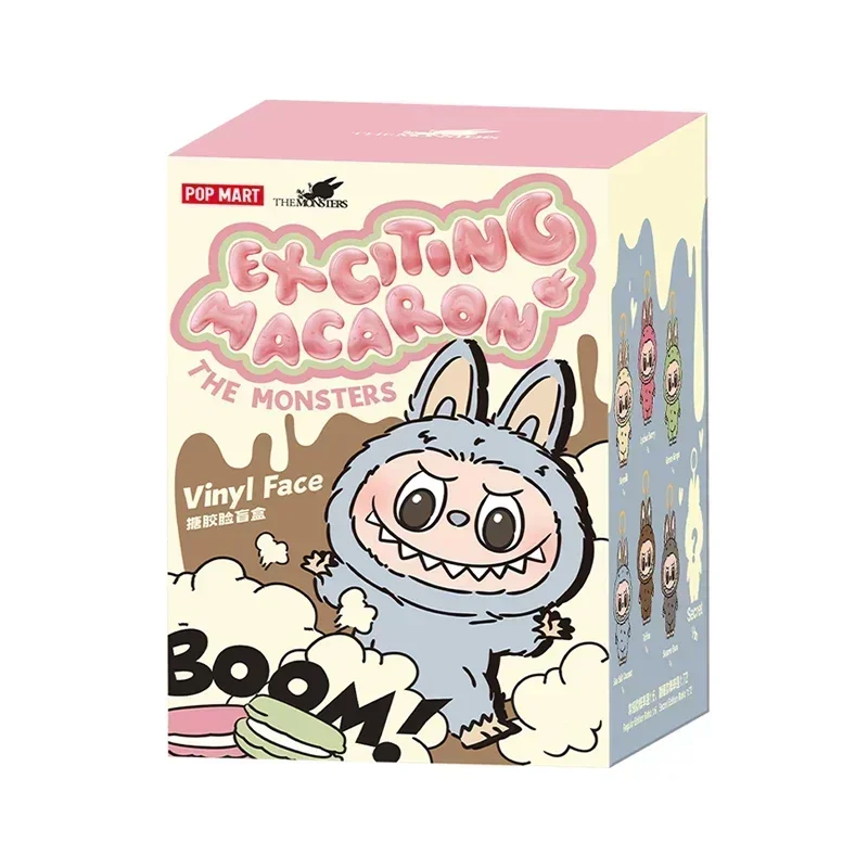 thumbnail image 1 of Caja ciega Labubu Heartbeat Macaron Serie de caras esmaltadas Juego de moda Lindo peluche hecho a mano Modelo Colección Colgante Juguete Regalo de cumpleaños, 1 of 5