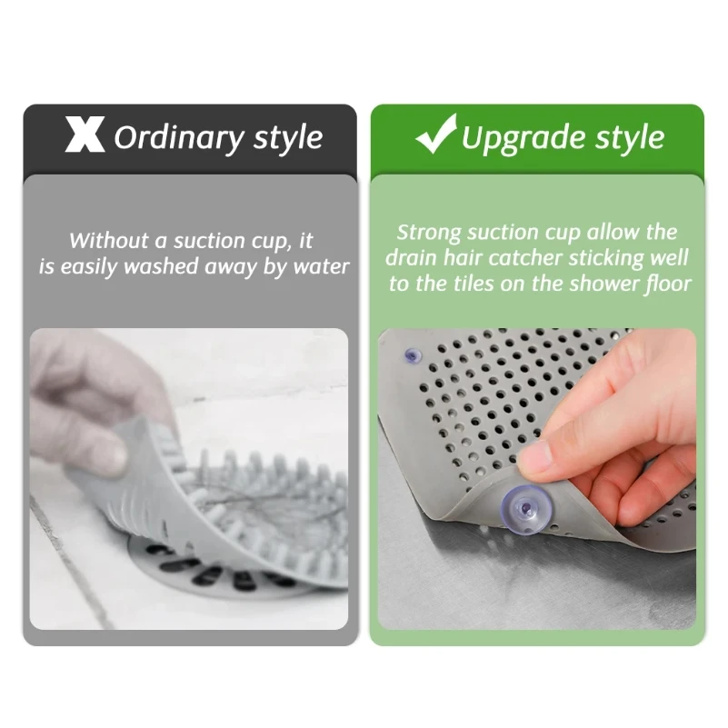 Drain Hair Catcher Filter Sink Anti-blocking Strainer Bathtub Shower Floor Silicone Stopper Cover Kitchen Bathroom Accessories drain filter drain strainer hair catcher stopper silicone drain stopper drain stopper basin drain stopper shower drain cover kitchen sink filter floor drain filter floor sink strainer