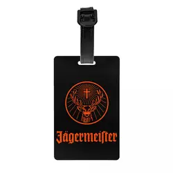 Jagermeister Luggage Tags for Suitcases Fashion Baggage Tags Privacy Cover Name ID Card