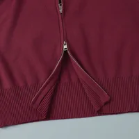 Bornladies Women's New Knit Zip Up Cardigan Wide Leg Pants Set Soft Fabric Cropped Elastic Waist Autumn Winter Fashion Sweater - Image 6