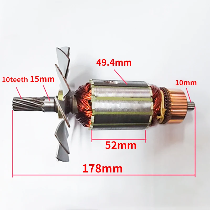 Rotor Parts for Makita 355 Circular Saw 5102N 5103N Woodworking Saw Cutter Rotor Armature Anchor Stator Replacement